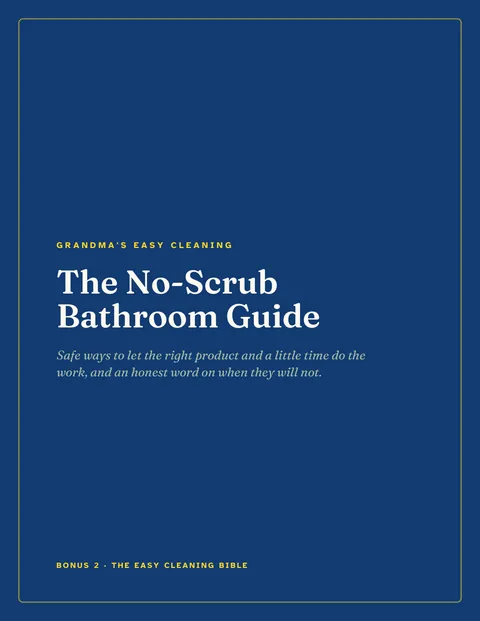 The cover of The No-Scrub Bathroom Guide